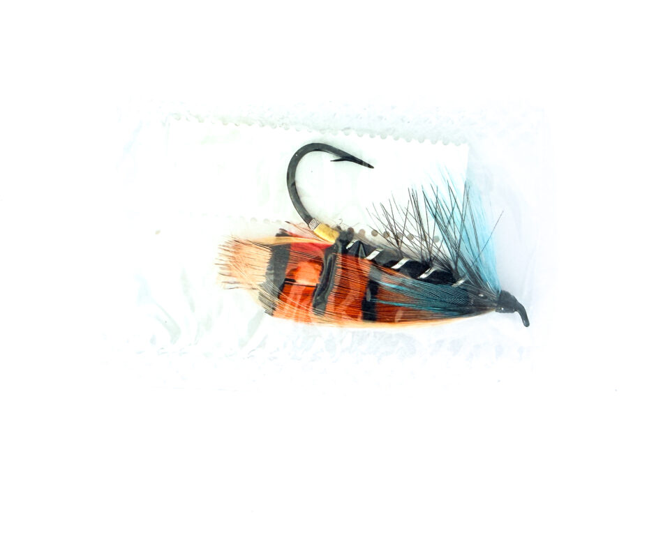 Alternative view of Hardy of Alnwick, Black Ranger, Fully Dressed Salmon Fly 1/0 (Unused, In Original Sealed Packet, c.1960s)