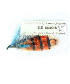 Hardy of Alnwick, Black Ranger, Fully Dressed Salmon Fly 2/0 (Unused, In Original Sealed Packet, c.1960s)