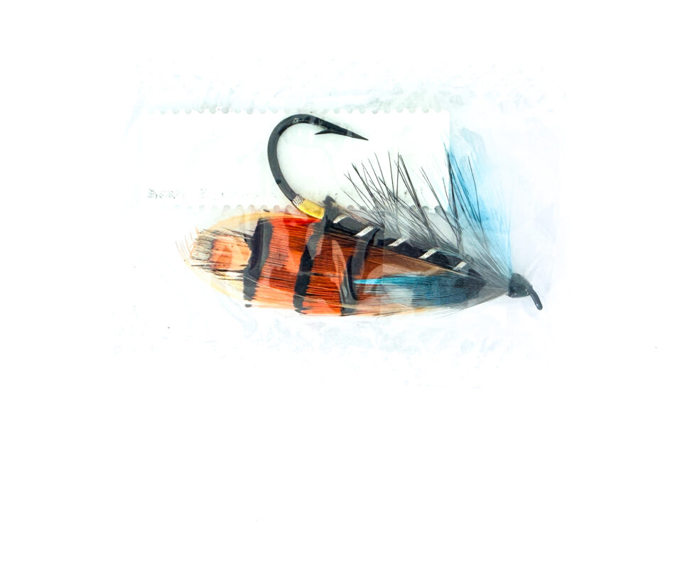 Alternative view of Hardy of Alnwick, Black Ranger, Fully Dressed Salmon Fly 2/0 (Unused, In Original Sealed Packet, c.1960s)