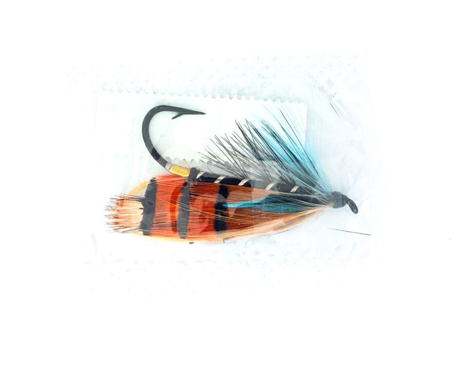 Alternative view of Hardy of Alnwick, Black Ranger, Fully Dressed Salmon Fly 3/0 (Unused, In Original Sealed Packet, c.1960s)