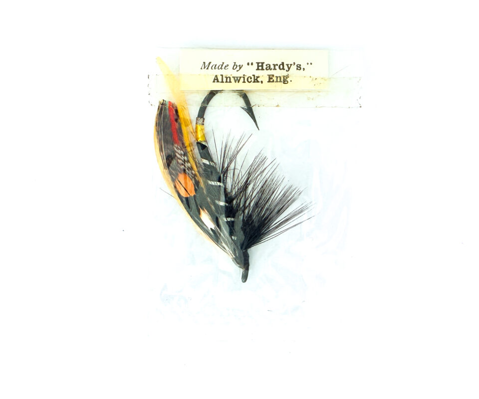 Hardy of Alnwick, Black Dose, Fully Dressed Salmon Fly 1/0 (Unused, In Original Sealed Packet, c.1960s)