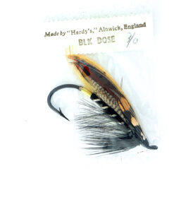 Hardy of Alnwick, Black Dose, Fully Dressed Salmon Fly 3/0 (Unused, In Original Sealed Packet, c.1960s)