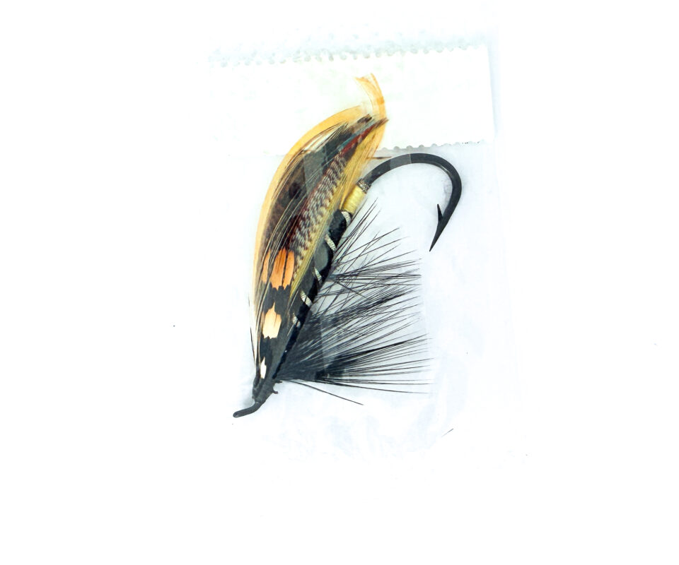 Alternative view of Hardy of Alnwick, Black Dose, Fully Dressed Salmon Fly 3/0 (Unused, In Original Sealed Packet, c.1960s)