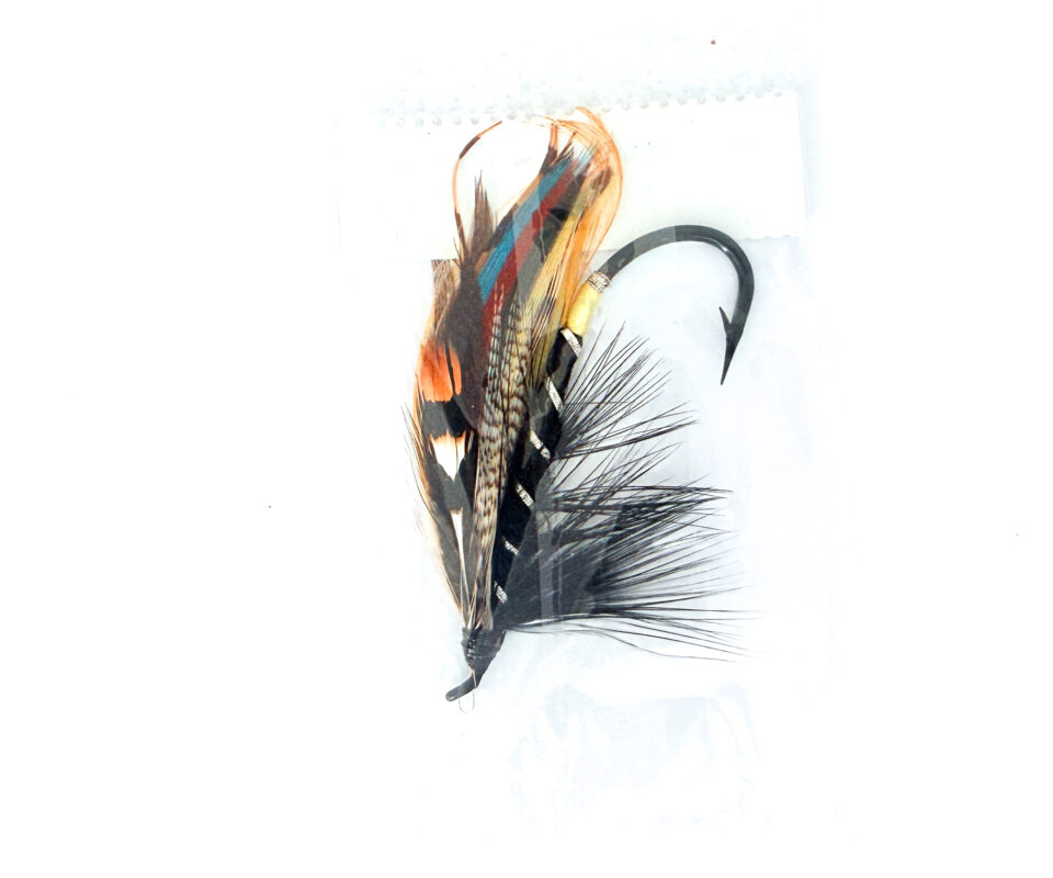 Alternative view of Hardy of Alnwick, Black Dose, Fully Dressed Salmon Fly 4/0 (Unused, In Original Sealed Packet, c.1960s)