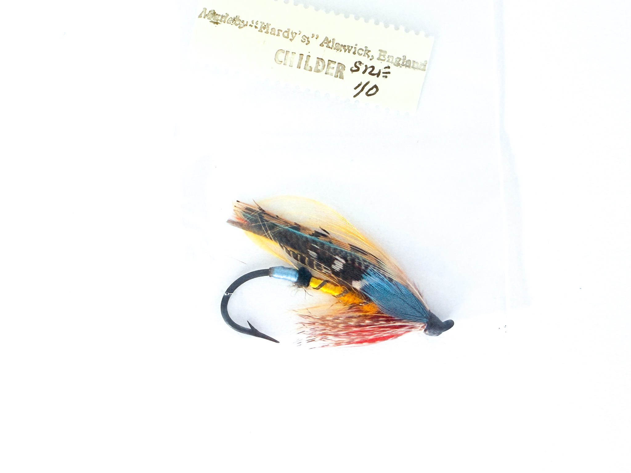 Hardy of Alnwick Childers Fully Dressed Salmon Fly 1/0 (Unused, Original Hardy Tag, c.1960s)