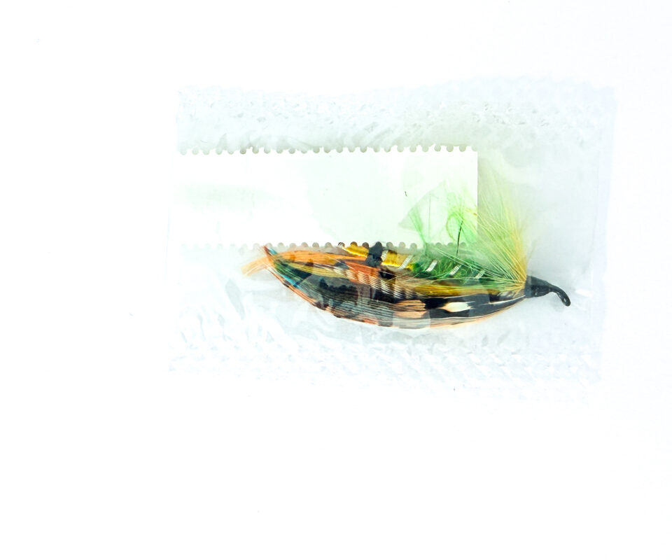 Alternative view of Hardy of Alnwick, Green Highlander, Fully Dressed Salmon Fly 1/0 (Unused, In Original Sealed Packet, c.1960s)