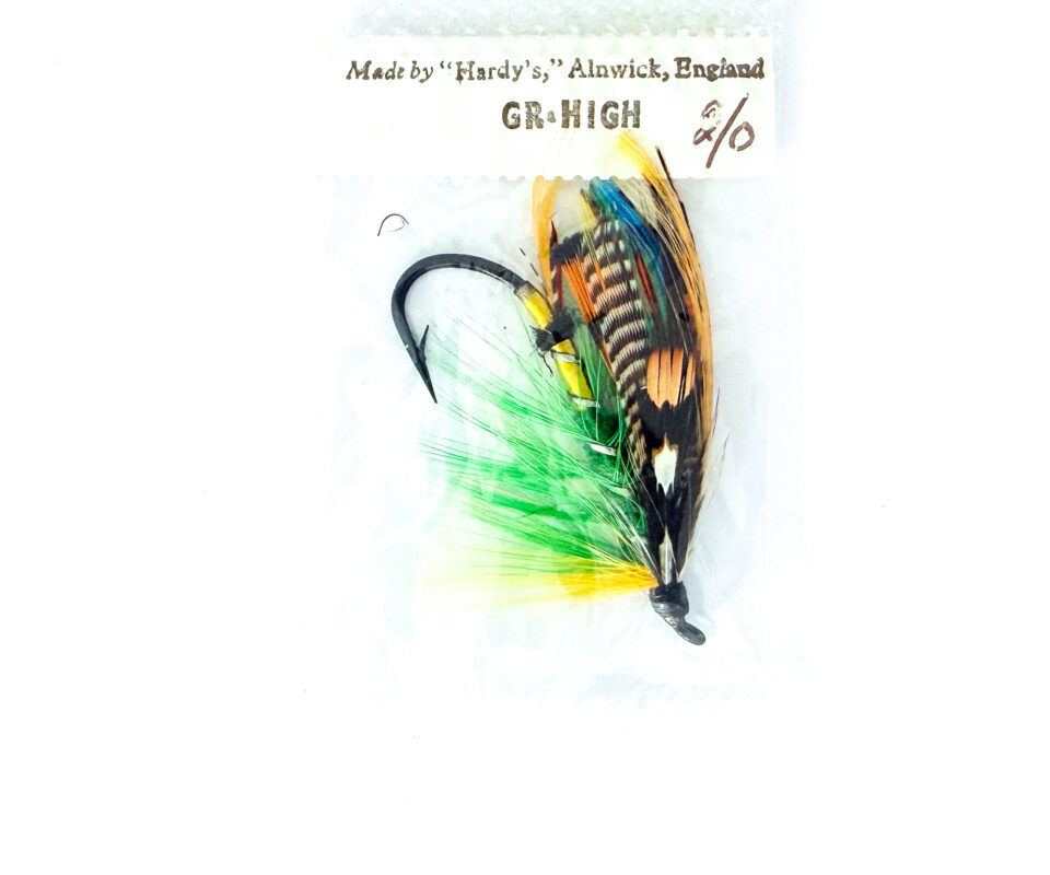 Hardy of Alnwick, Green Highlander, Fully Dressed Salmon Fly 2/0 (Unused, In Original Sealed Packet, c.1960s)