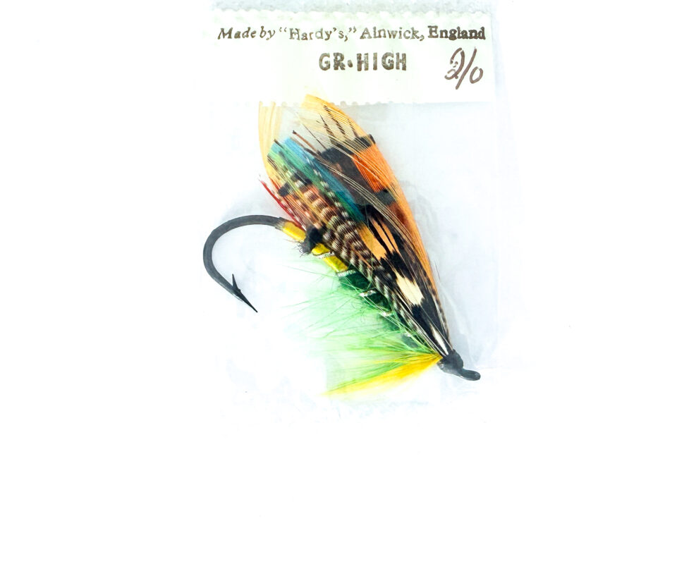 Hardy of Alnwick, Green Highlander, Fully Dressed Salmon Fly 2/0 (Unused, In Original Sealed Packet, c.1960s)