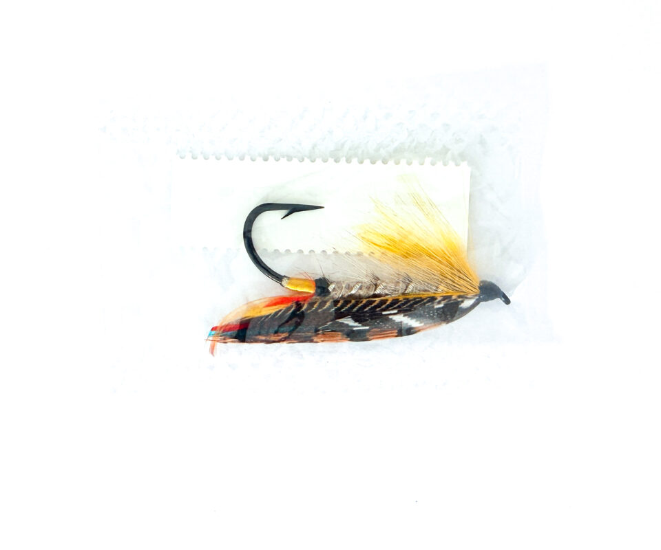 Alternative view of Hardy of Alnwick, Lemon Grey, Fully Dressed Salmon Fly 1/0 (Unused, In Original Sealed Packet, c.1960s)