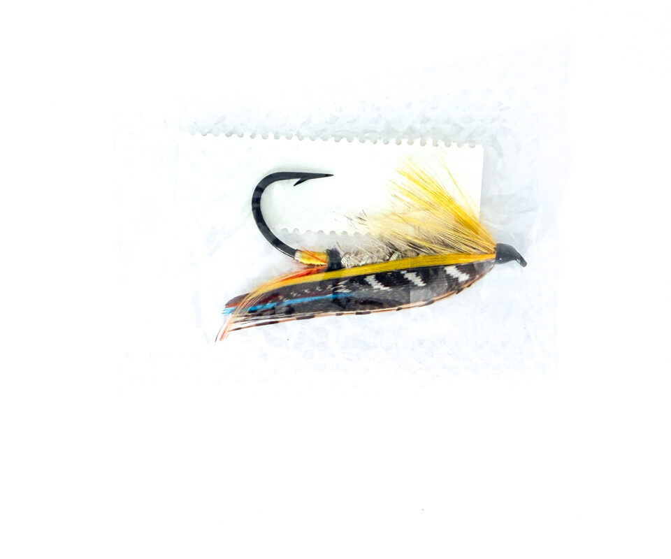 Alternative view of Hardy of Alnwick, Lemon Grey, Fully Dressed Salmon Fly 1/0 (Unused, In Original Sealed Packet, c.1960s)