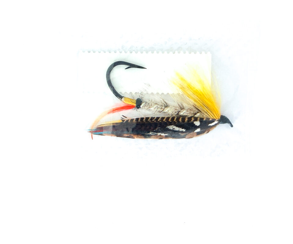 Alternative view of Hardy of Alnwick, Lemon Grey, Fully Dressed Salmon Fly 2/0 (Unused, In Original Sealed Packet, c.1960s)