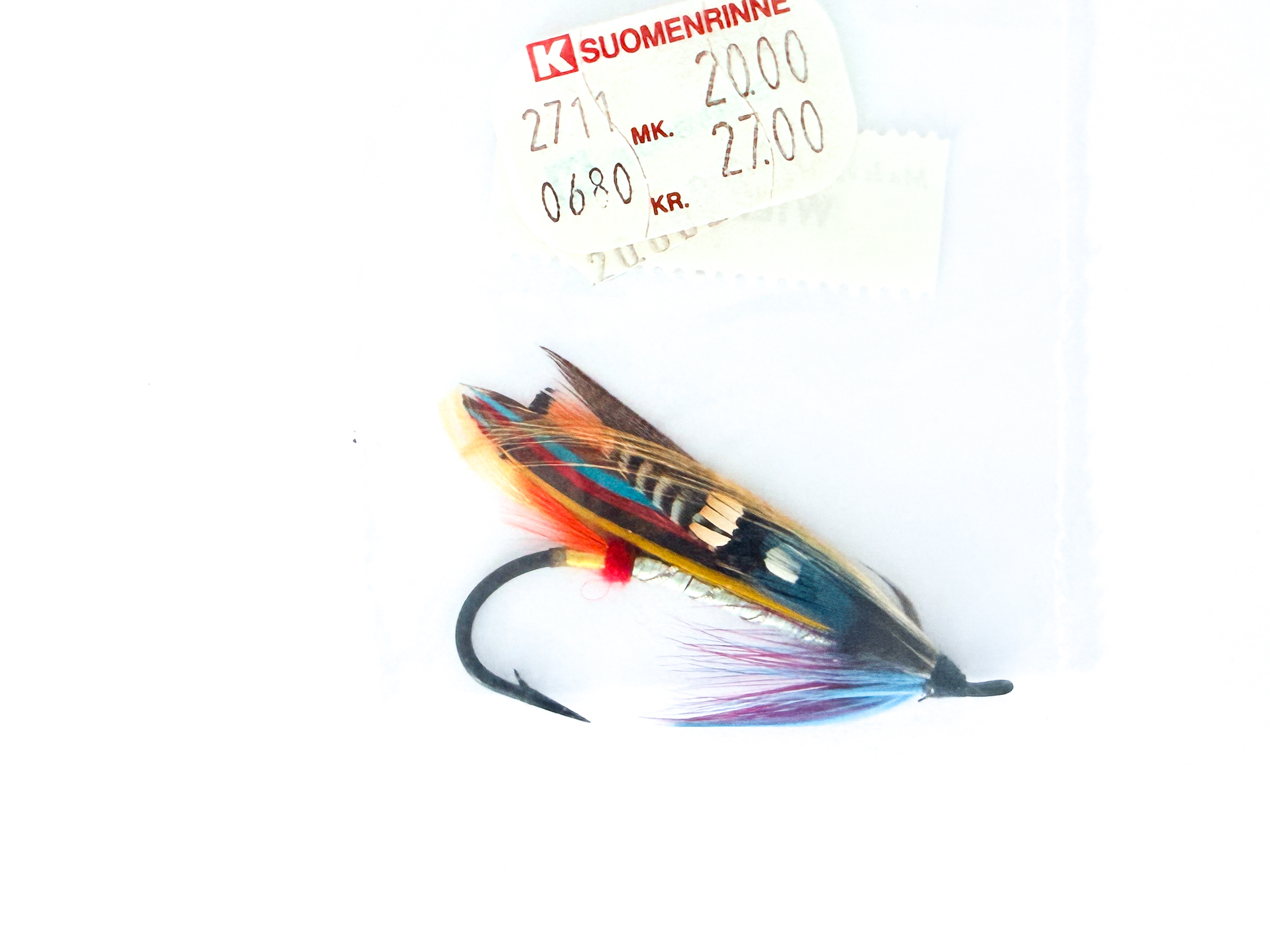 Hardy of Alnwick Wilkinson Fully Dressed Salmon Fly 3/0 (Unused, Original Hardy Tag, c.1960s) - Image 2