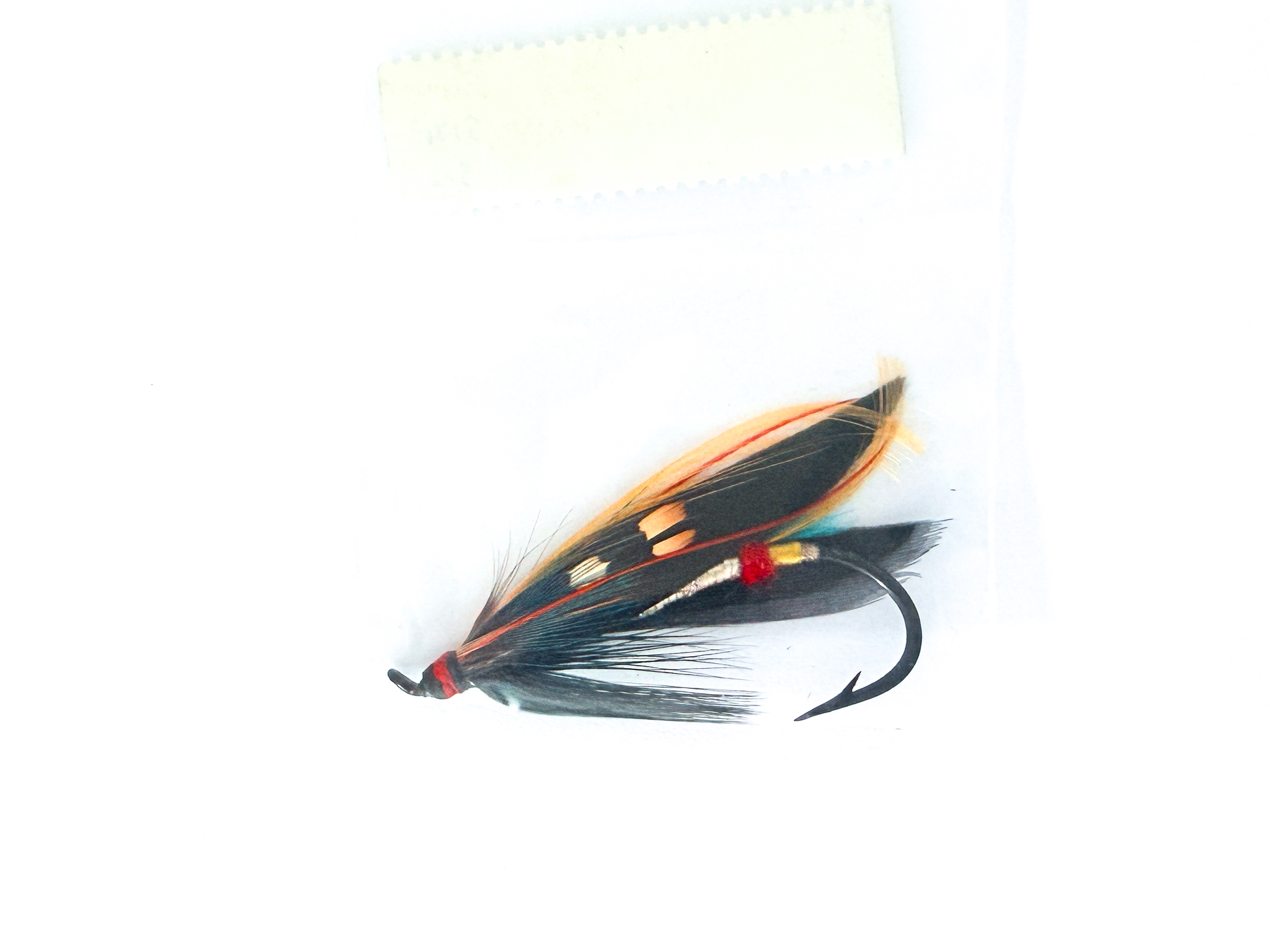 Hardy of Alnwick Night Hawk Fully Dressed Salmon Fly 3/0 (Unused, Original Hardy Tag, c.1960s) - Image 2