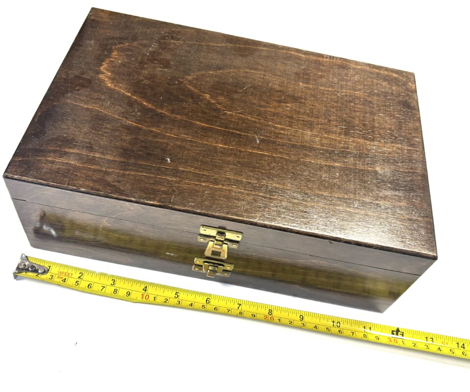 Large Wooden Fly Case with Flies