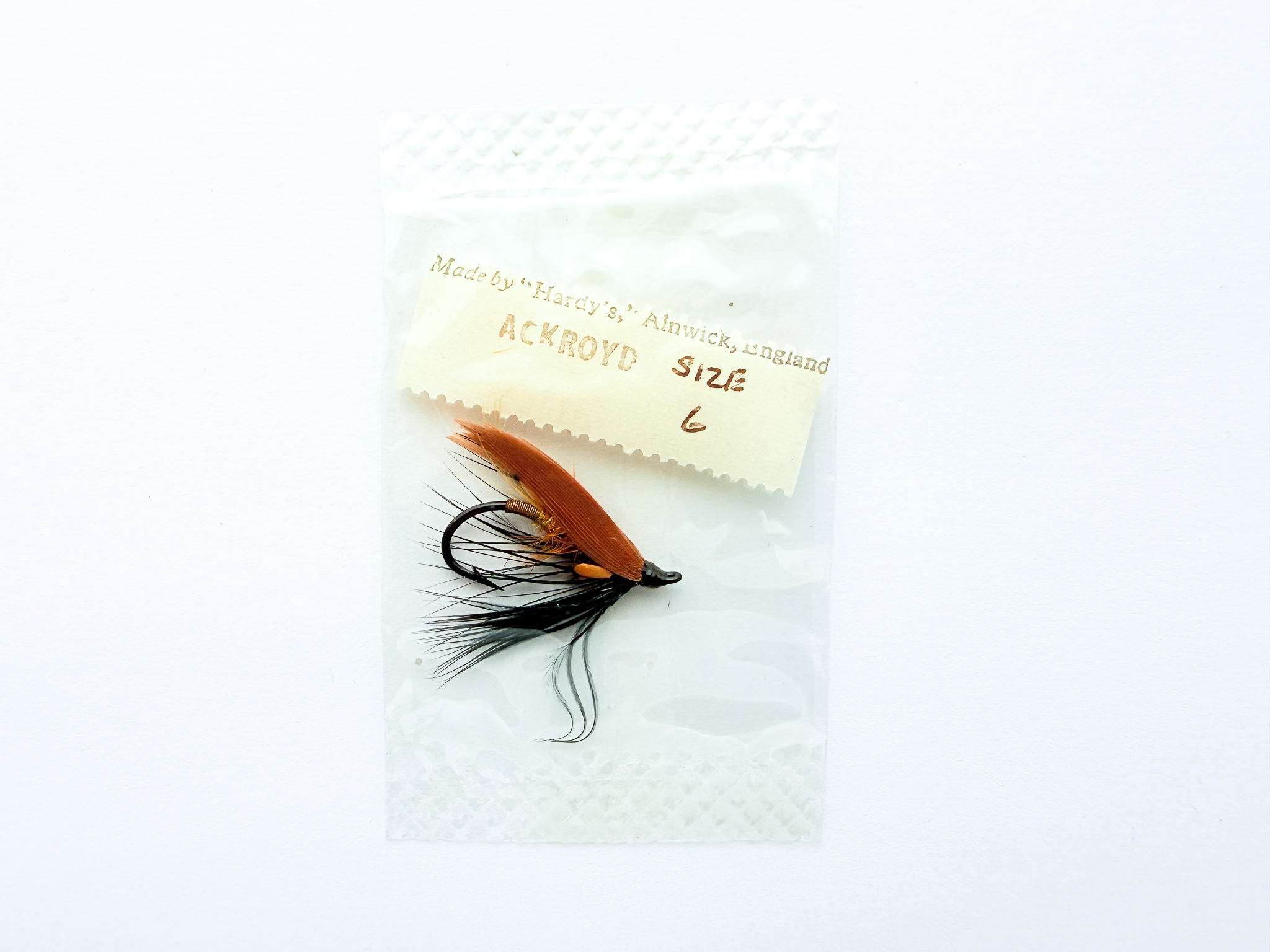 Hardy of Alnwick, Ackroyd, Fully Dressed Salmon Fly 6 (Unused, c.1960s)