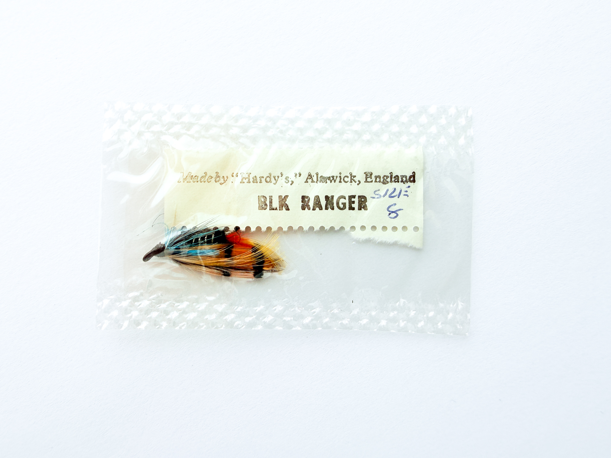 Hardy of Alnwick, Black Ranger, Fully Dressed Salmon Fly 8 (Unused, c.1960s)