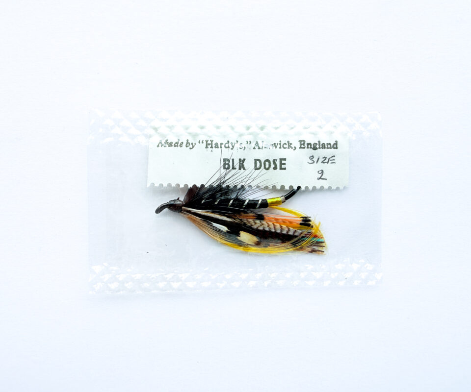 Hardy of Alnwick, Black Dose, Fully Dressed Salmon Fly 2 (Unused, c.1960s)