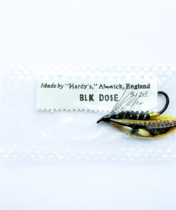 Hardy of Alnwick, Black Dose, Fully Dressed Salmon Fly 4 (Unused, c.1960s)