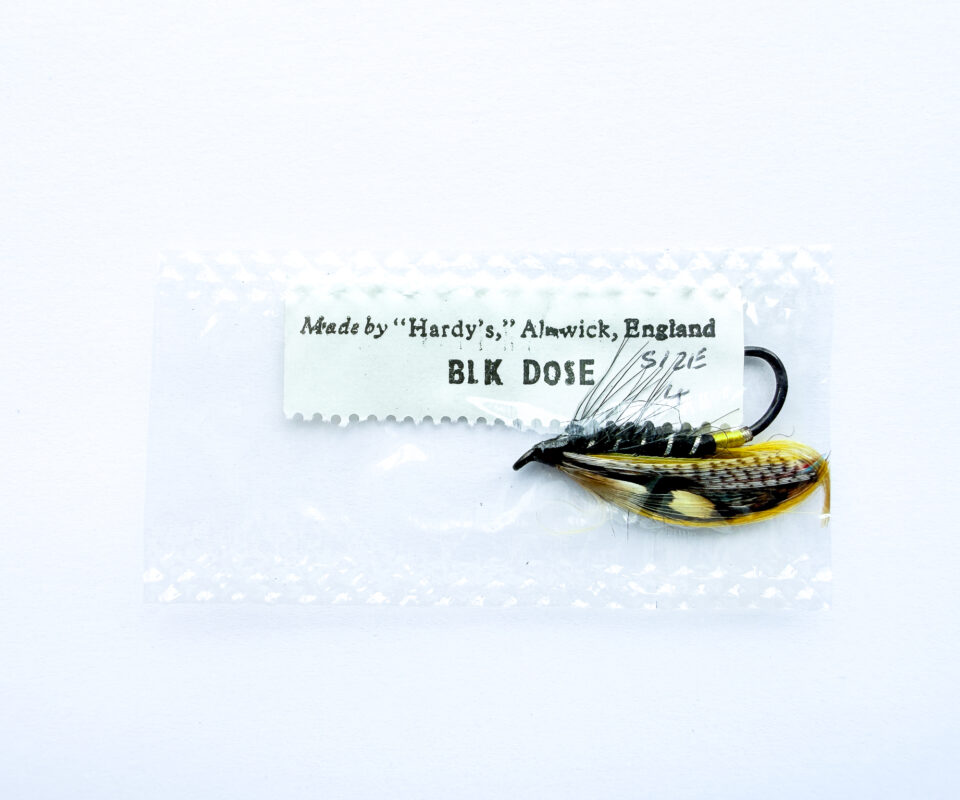 Hardy of Alnwick, Black Dose, Fully Dressed Salmon Fly 4 (Unused, c.1960s)