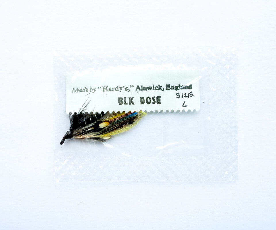 Hardy of Alnwick, Black Dose, Fully Dressed Salmon Fly 6 (Unused, c.1960s)