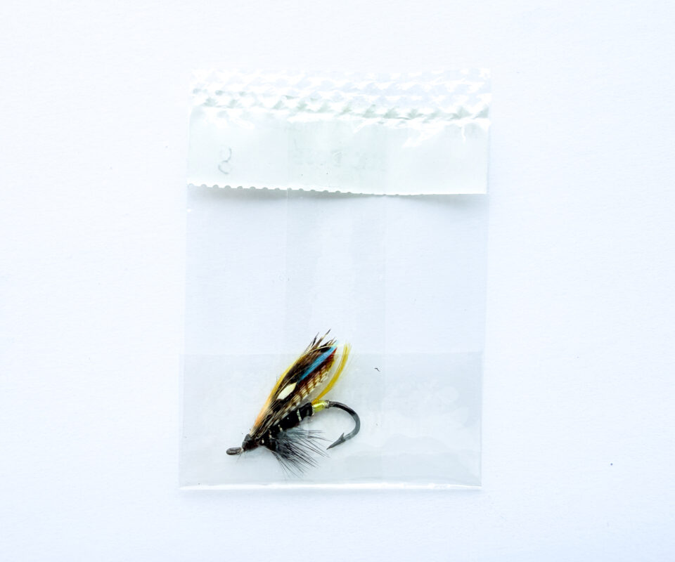 Alternative view of Hardy of Alnwick, Black Dose, Fully Dressed Salmon Fly 8 (Unused, c.1960s)