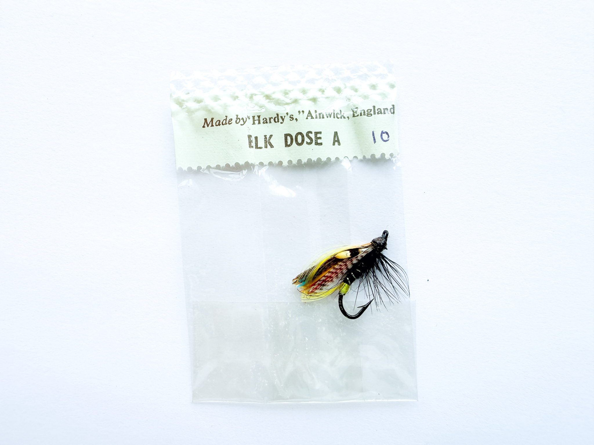Hardy of Alnwick, Black Dose, Fully Dressed Salmon Fly 10 (Unused, c.1960s)