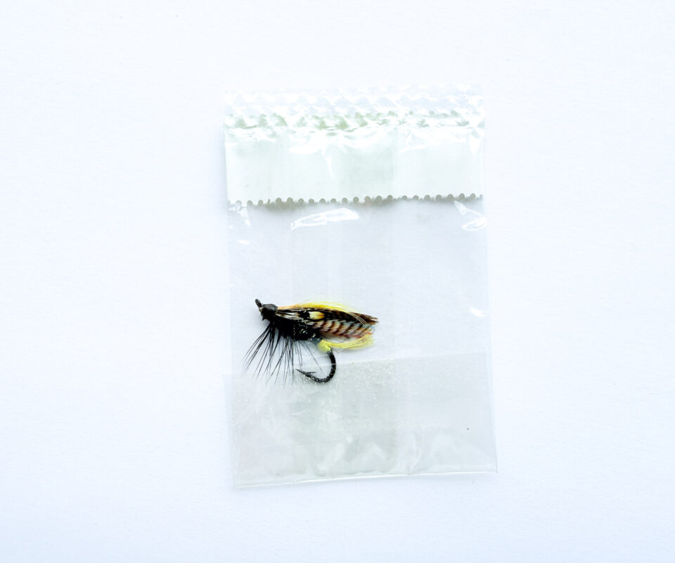 Alternative view of Hardy of Alnwick, Black Dose, Fully Dressed Salmon Fly 10 (Unused, c.1960s)