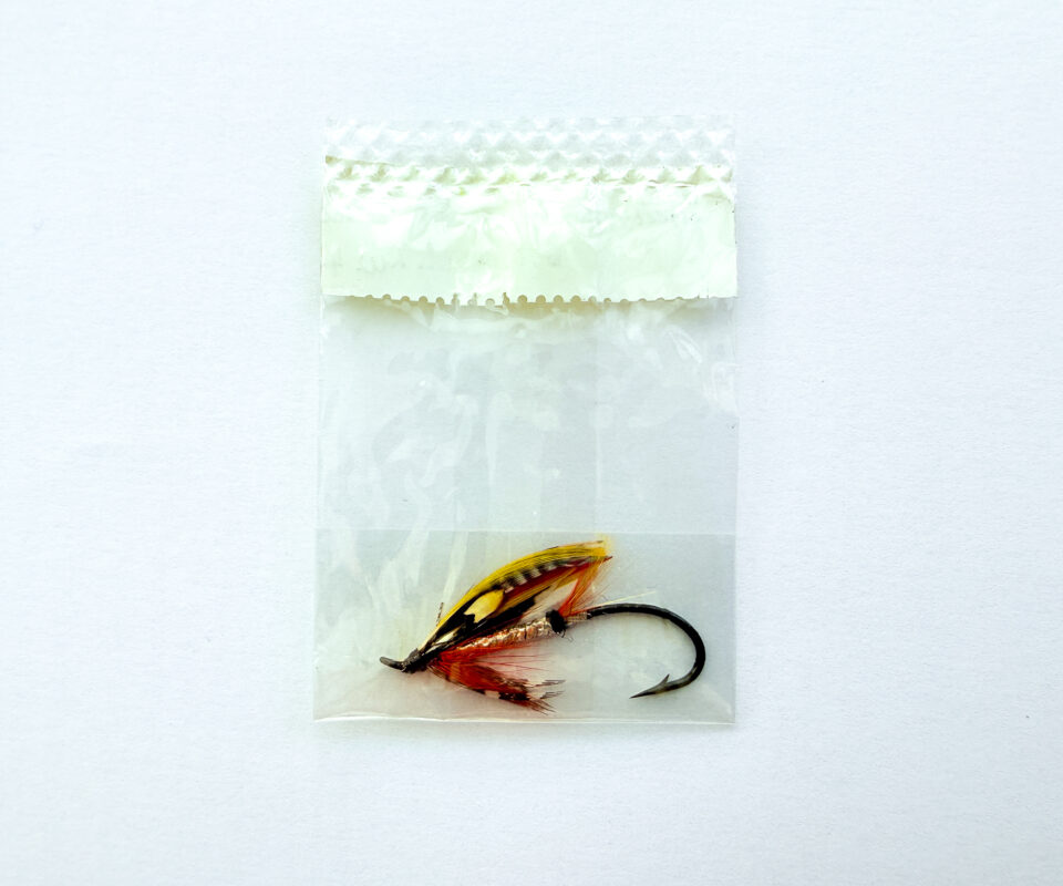 Alternative view of Hardy of Alnwick, Dusty Miller (LW), Fully Dressed Salmon Fly 4 (Unused, c.1960s)