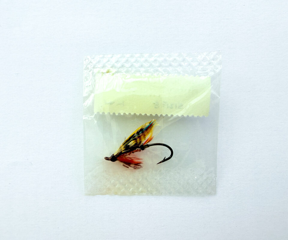 Alternative view of Hardy of Alnwick, Dusty Miller (LW), Fully Dressed Salmon Fly 8 (Unused, c.1960s)