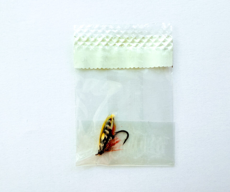 Alternative view of Hardy of Alnwick, Dusty Miller, Fully Dressed Salmon Fly 10 (Unused, c.1960s)