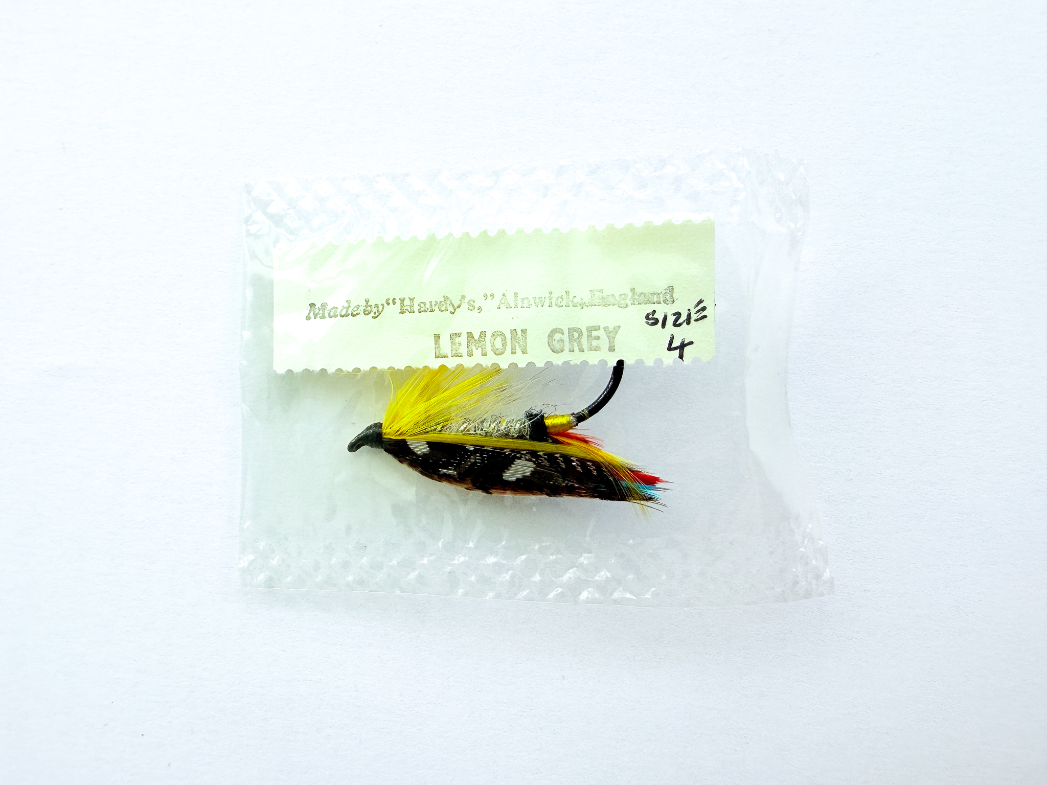 Hardy of Alnwick, Lemon Grey, Fully Dressed Salmon Fly 4 (Unused, c.1960s)