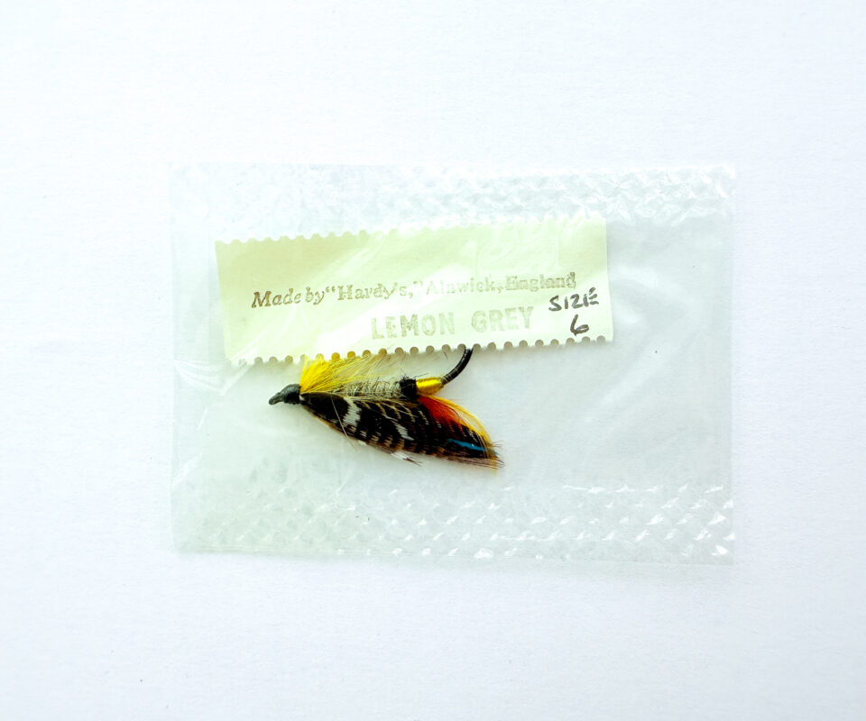 Hardy of Alnwick, Lemon Grey, Fully Dressed Salmon Fly 6 (Unused, c.1960s)
