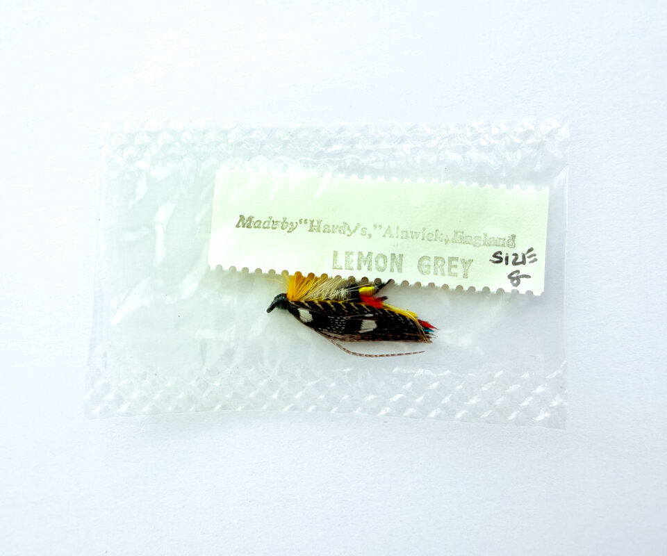Hardy of Alnwick, Lemon Grey, Fully Dressed Salmon Fly 8 (Unused, c.1960s)