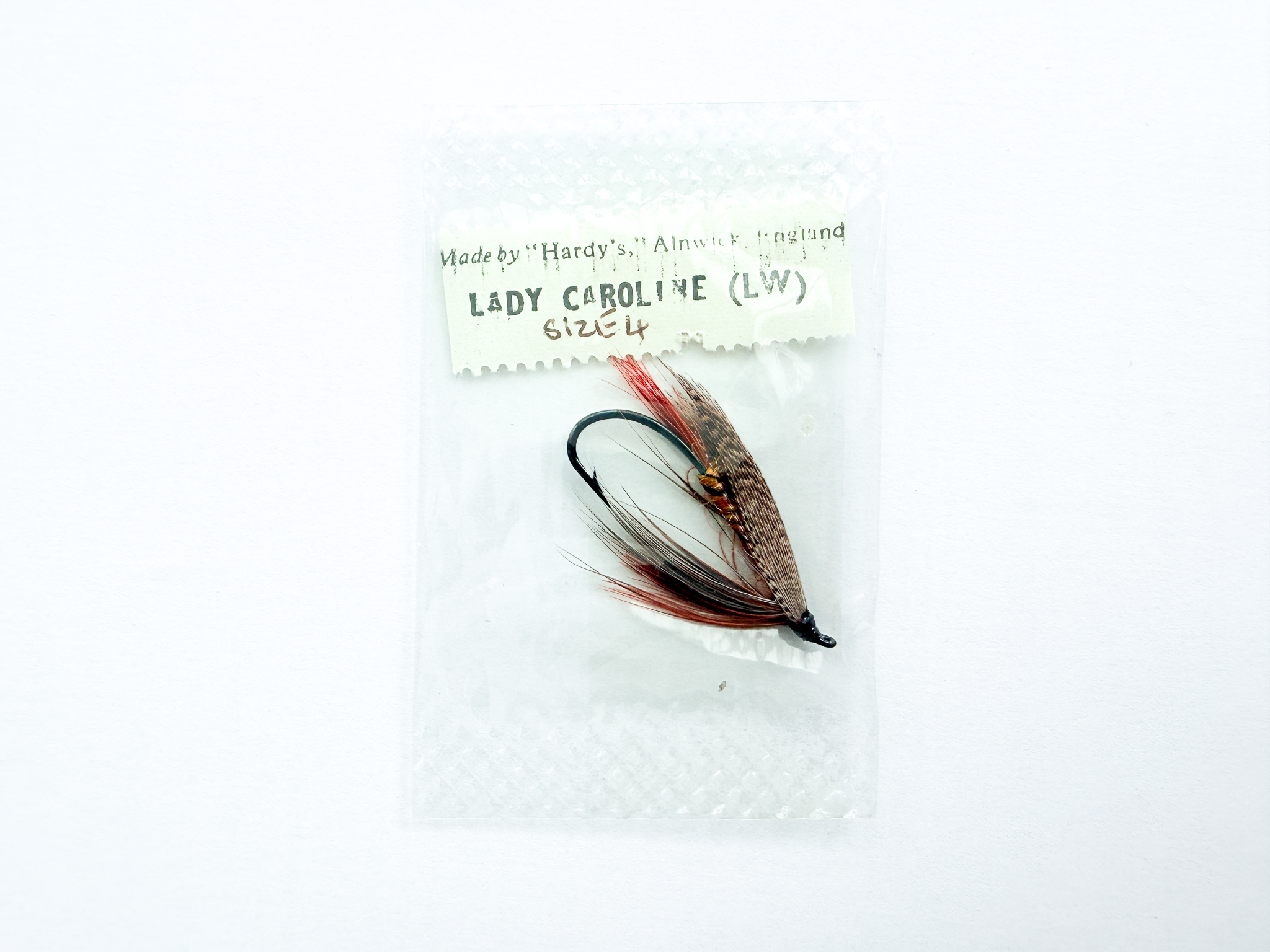 Hardy of Alnwick Lady Caroline (LW) Fully Dressed Salmon Fly 4 (Unused, In Original Sealed Packet, c.1960s)