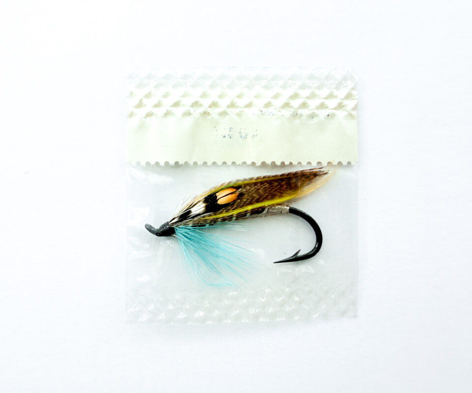 Alternative view of Hardy of Alnwick Logie Fully Dressed Salmon Fly 2 (Unused, In Original Sealed Packet, c.1960s)