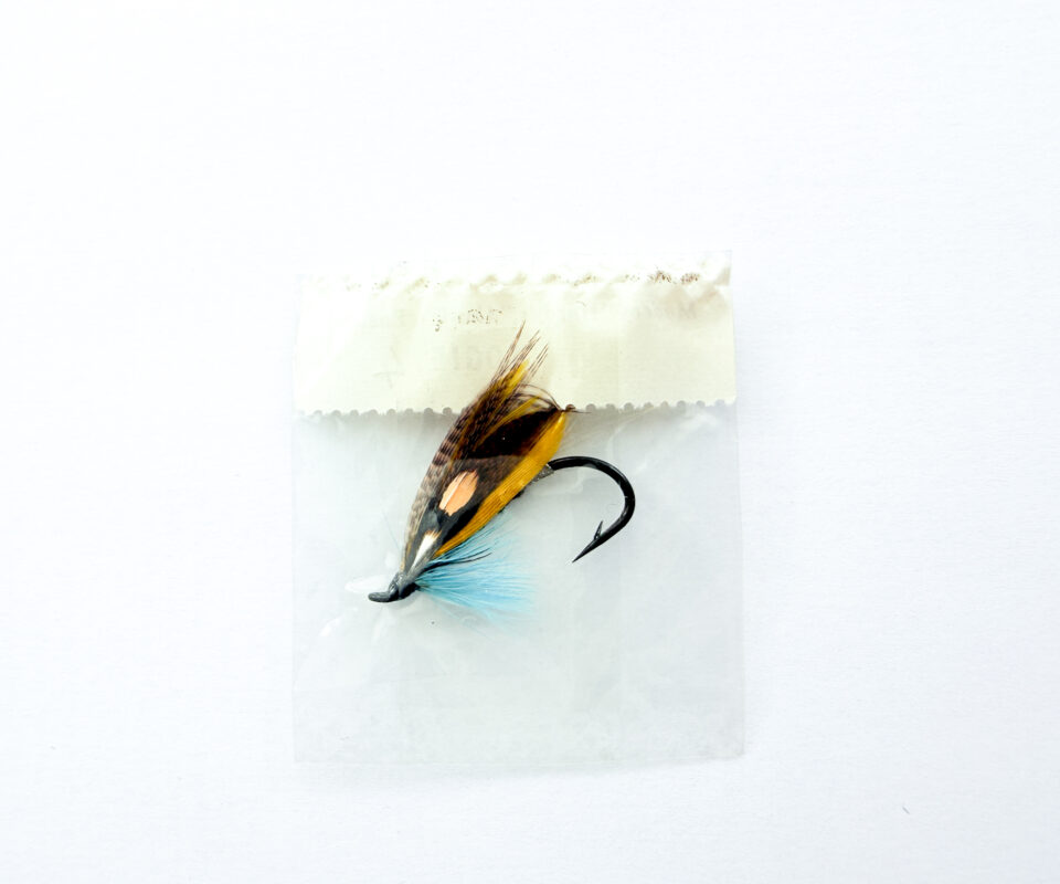 Alternative view of Hardy of Alnwick Logie Fully Dressed Salmon Fly 4 (Unused, In Original Sealed Packet, c.1960s)