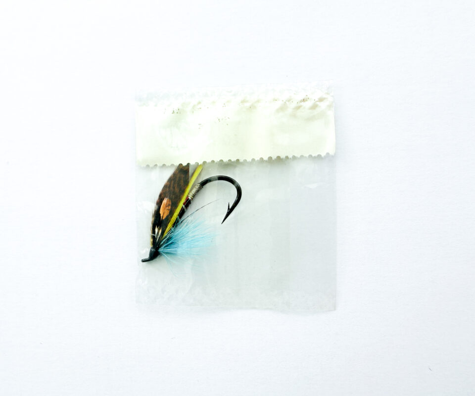 Alternative view of Hardy of Alnwick Logie Fully Dressed Salmon Fly 4 (Unused, In Original Sealed Packet, c.1960s)