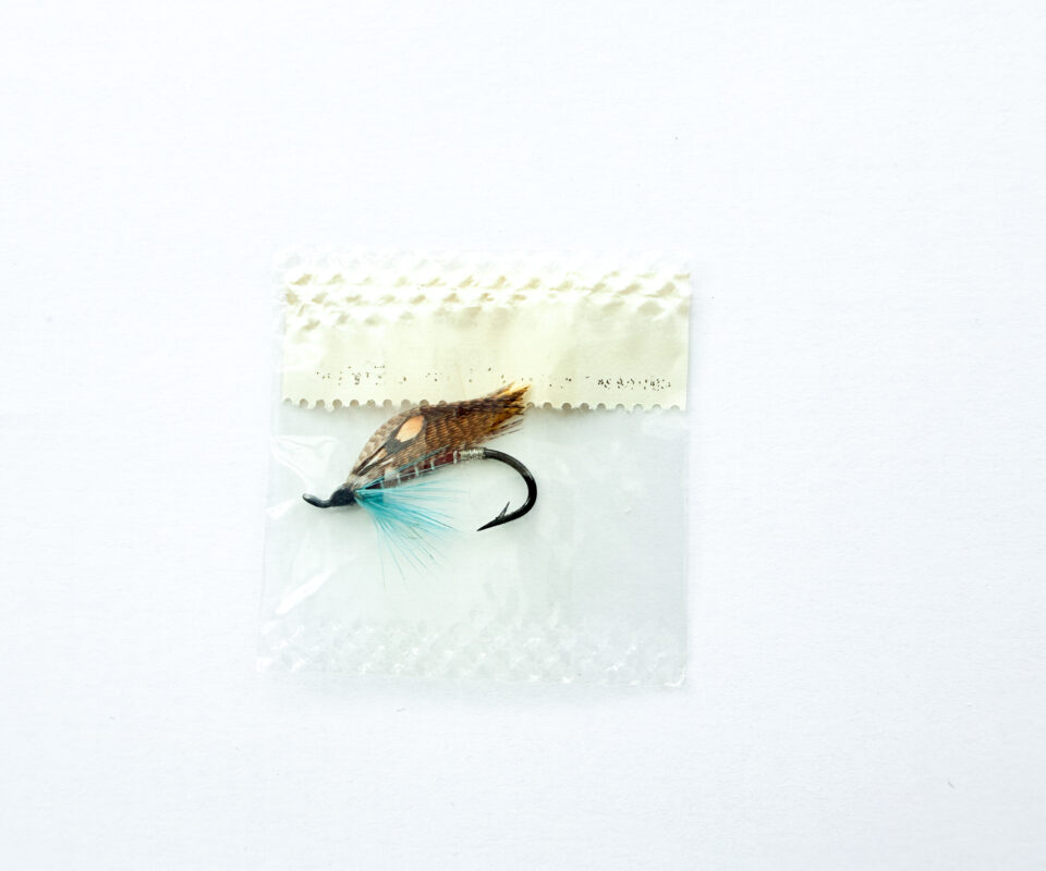 Alternative view of Hardy of Alnwick Logie Fully Dressed Salmon Fly 6 (Unused, In Original Sealed Packet, c.1960s)