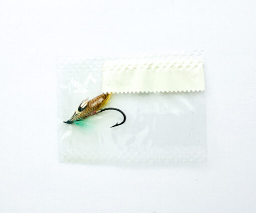 Alternative view of Hardy of Alnwick Logie (LW) Fully Dressed Salmon Fly 6 (Unused, In Original Sealed Packet, c.1960s)