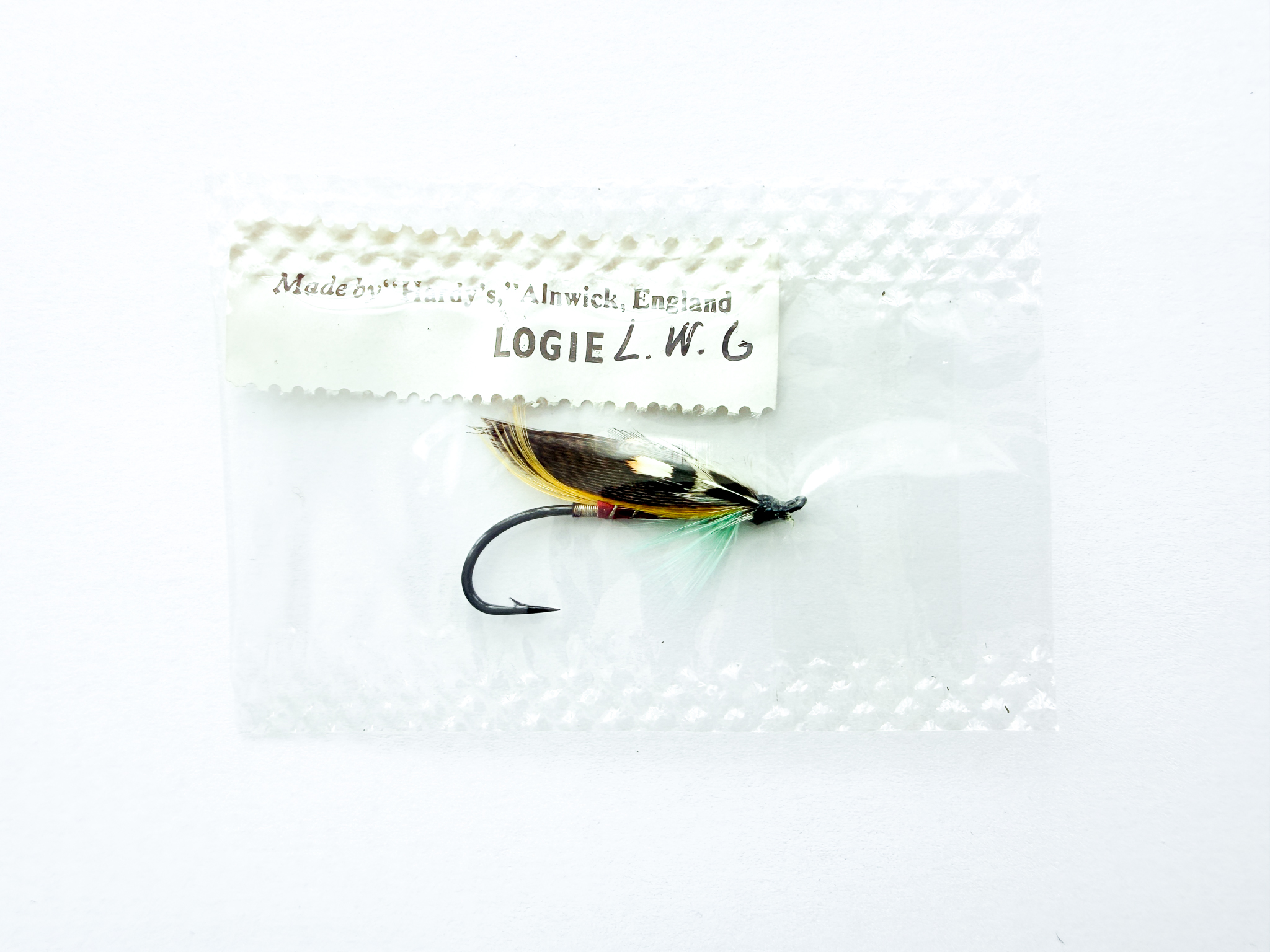 Hardy of Alnwick Logie (LW) Fully Dressed Salmon Fly 6 (Unused, In Original Sealed Packet, c.1960s)