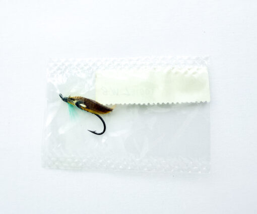 Alternative view of Hardy of Alnwick Logie (LW) Fully Dressed Salmon Fly 8 (Unused, In Original Sealed Packet, c.1960s)
