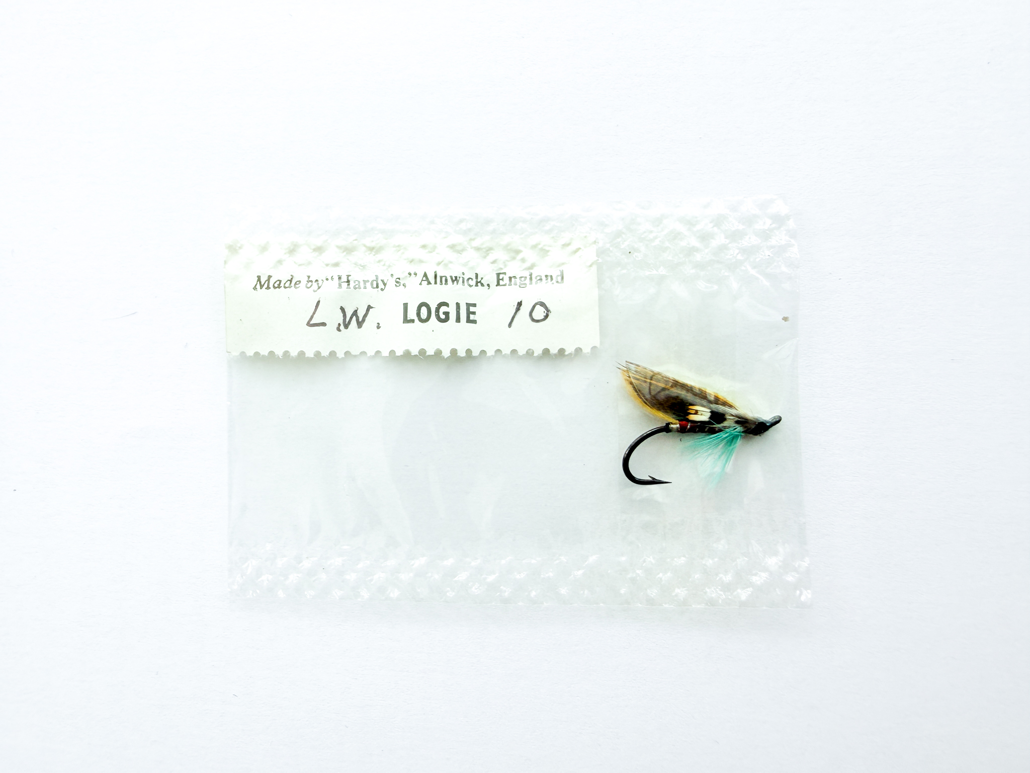 Hardy of Alnwick Logie (LW) Fully Dressed Salmon Fly 10 (Unused, In Original Sealed Packet, c.1960s)