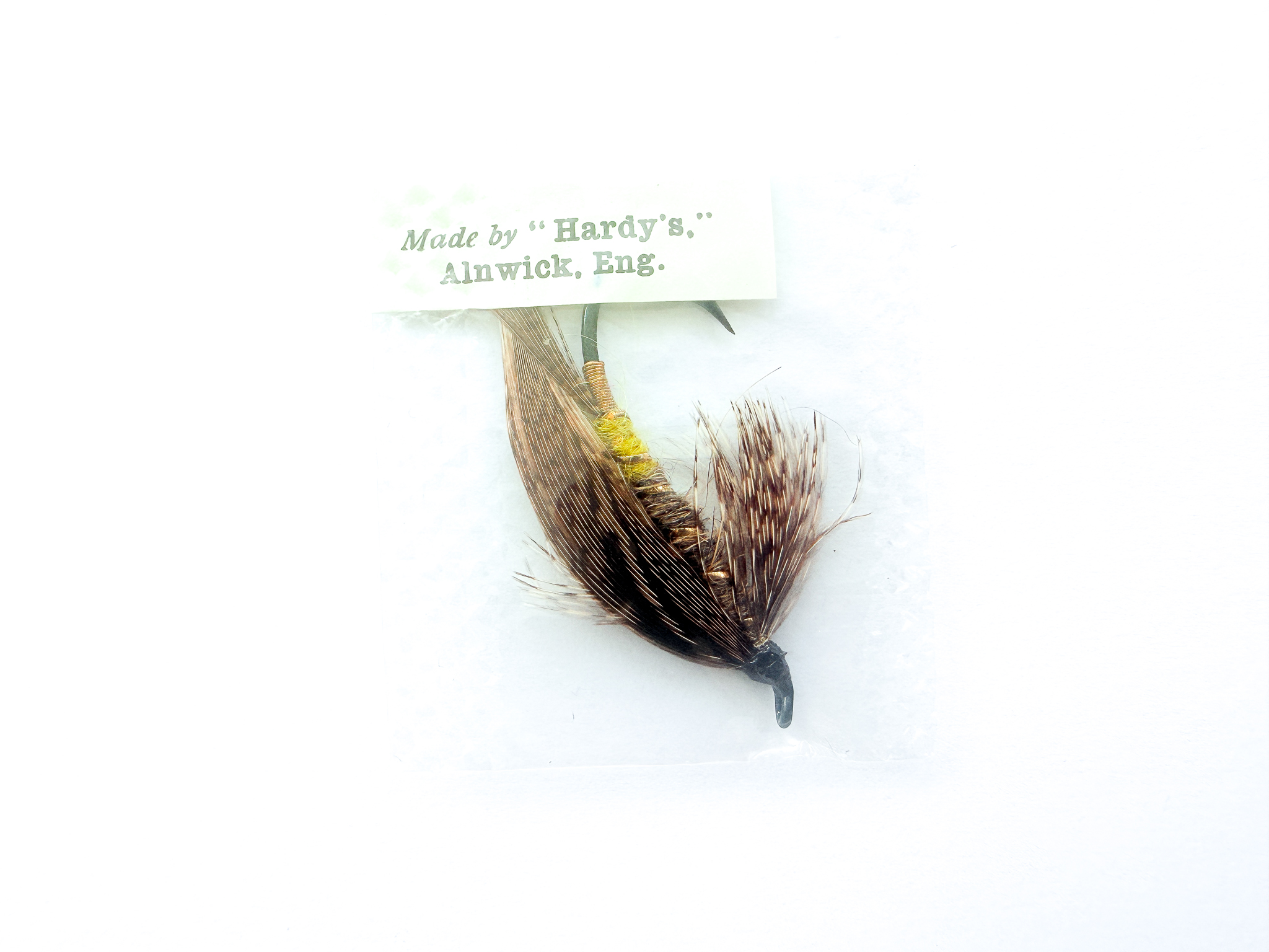 Hardy of Alnwick, March Brown, Fully Dressed Salmon Fly 1 (Unused, In Original Sealed Packet, c.1960s)