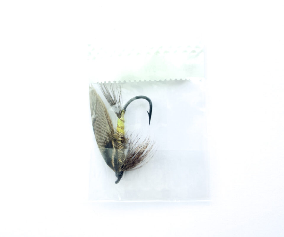 Alternative view of Hardy of Alnwick, March Brown, Fully Dressed Salmon Fly 2 (Unused, In Original Sealed Packet, c.1960s)
