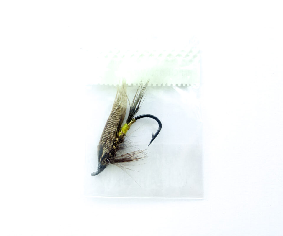 Alternative view of Hardy of Alnwick, March Brown, Fully Dressed Salmon Fly 2 (Unused, In Original Sealed Packet, c.1960s)