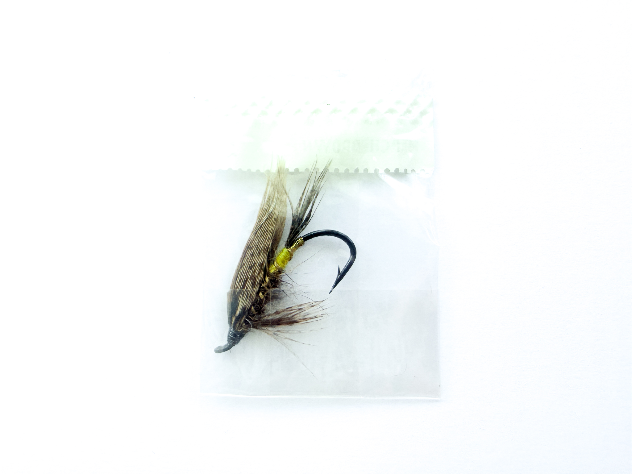 Hardy of Alnwick, March Brown, Fully Dressed Salmon Fly 2 (Unused, In Original Sealed Packet, c.1960s) - Image 2