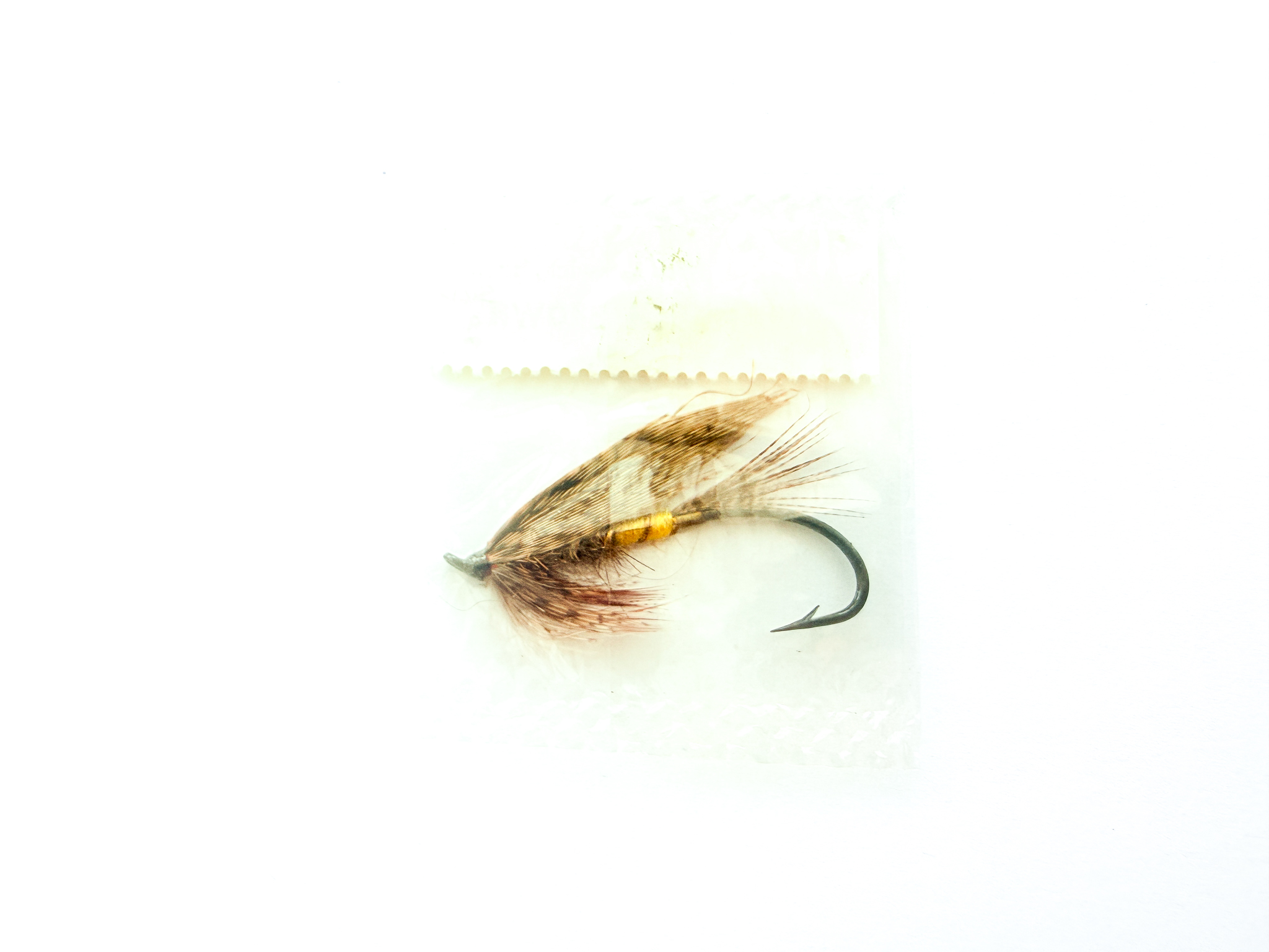 Hardy of Alnwick, March Brown (LW), Fully Dressed Salmon Fly 2 (Unused, In Original Sealed Packet, c.1960s) - Image 2