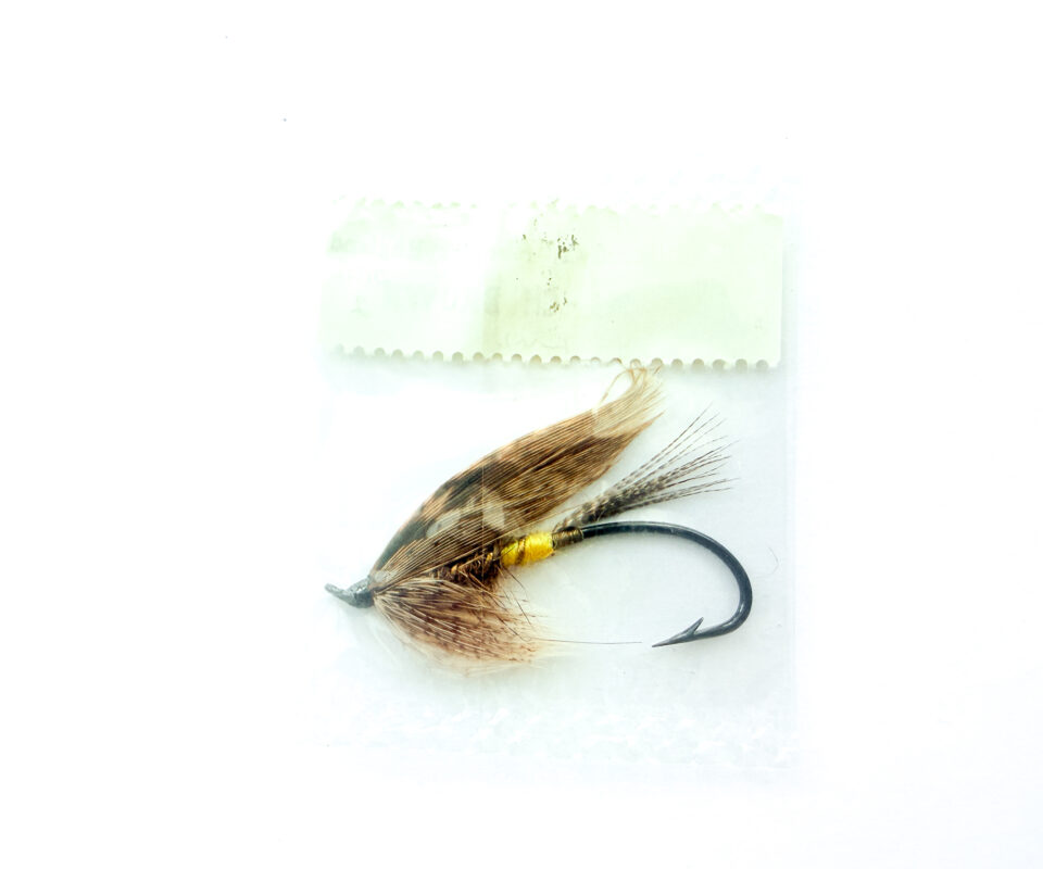Alternative view of Hardy of Alnwick, March Brown (LW), Fully Dressed Salmon Fly 2 (Unused, In Original Sealed Packet, c.1960s)