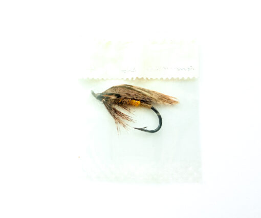 Alternative view of Hardy of Alnwick, March Brown, Fully Dressed Salmon Fly 4 (Unused, In Original Sealed Packet, c.1960s)