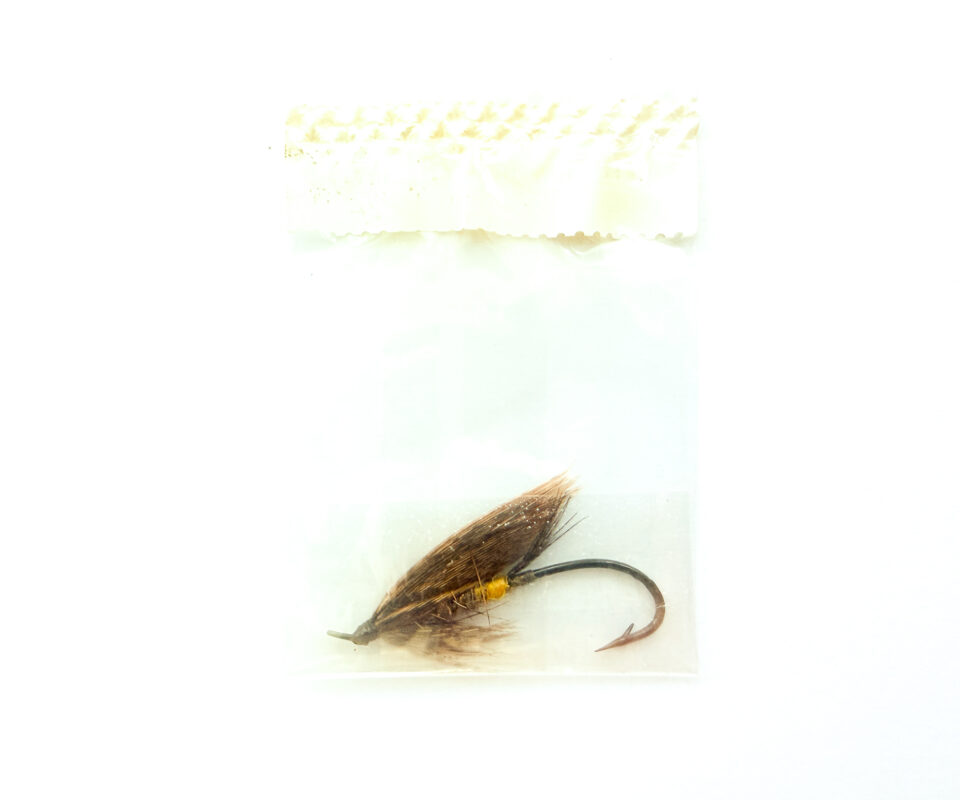 Alternative view of Hardy of Alnwick, March Brown (LW), Fully Dressed Salmon Fly 4 (Unused, In Original Sealed Packet, c.1960s)